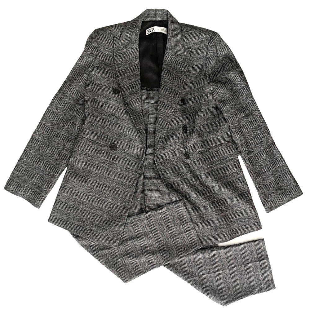 Zara 2 peice plaid pant suit, S/M
